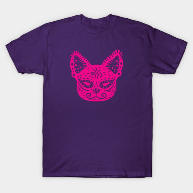 Colorful Alebrije Bulldog Head T-Shirt by SLAG_Creative